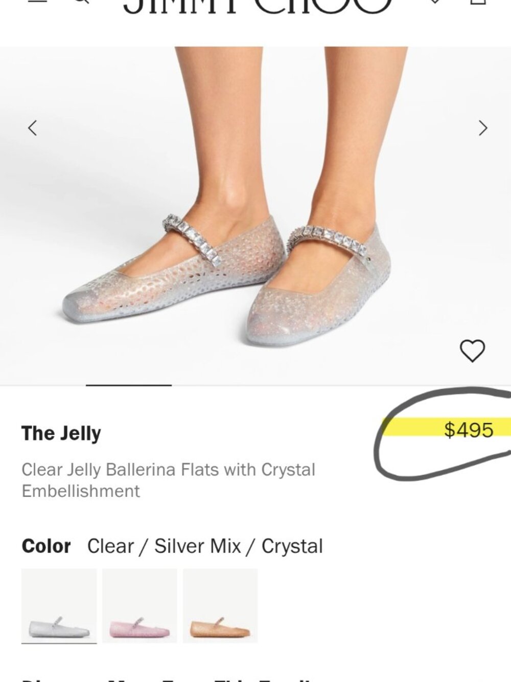 JIMMY CHOO JELLY FLATS - Picture 10 of 10